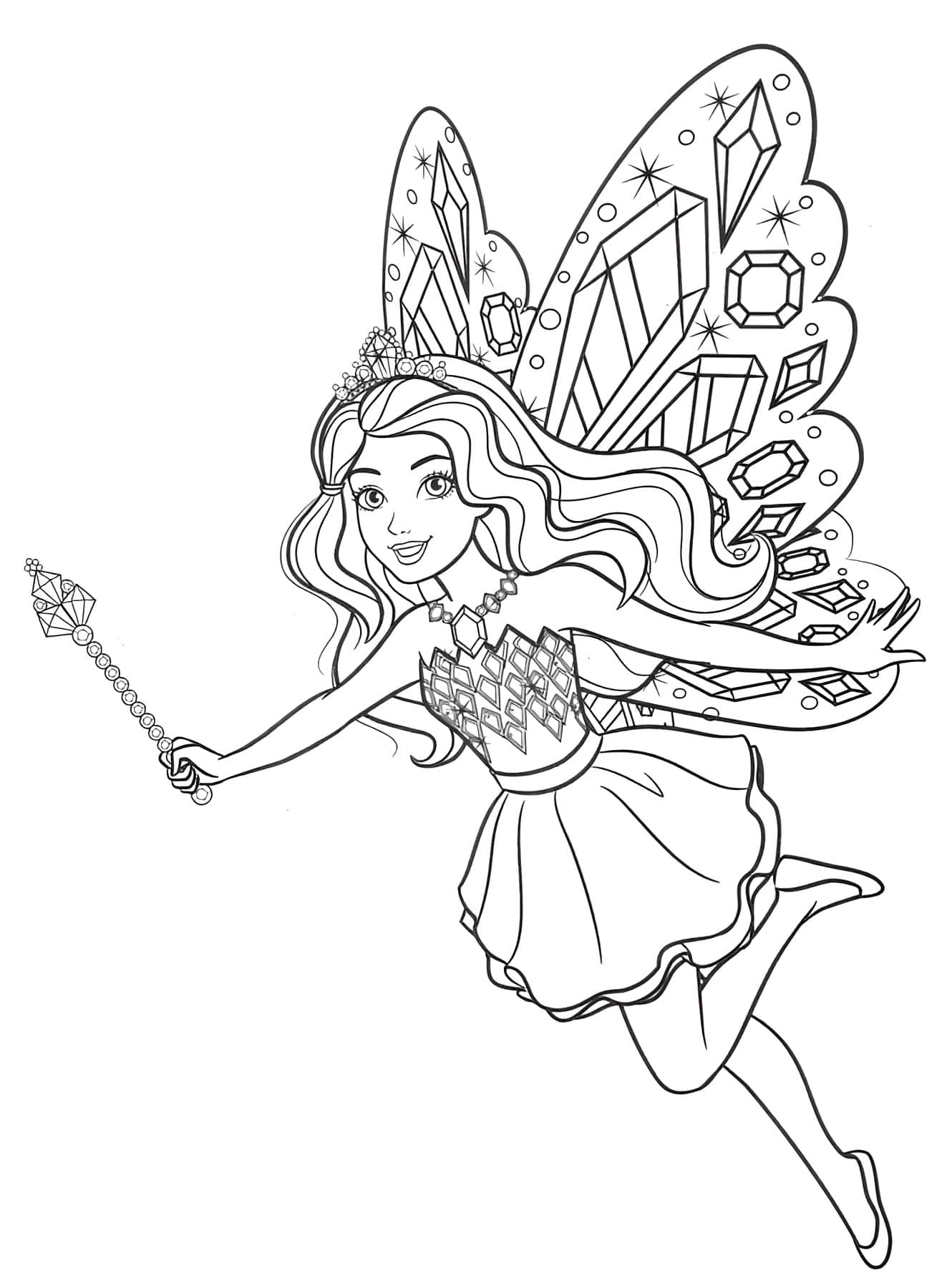 Dessin Barbie Fafa pour colorer et imprimer Image à colorier Barbie