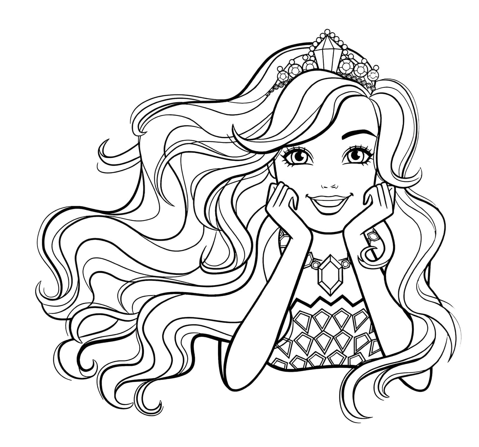 Princesse Barbie Coloring Barbie Dessin Image à colorier Barbie